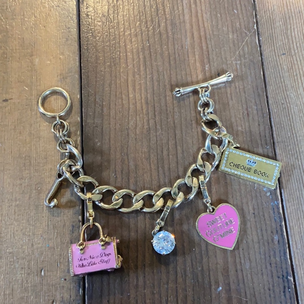 Juicy couture goldstone charm bracelet